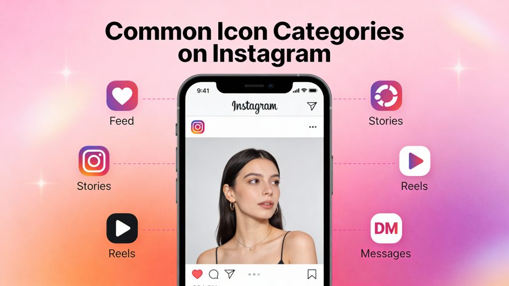 Common Icon Categories on Instagram
