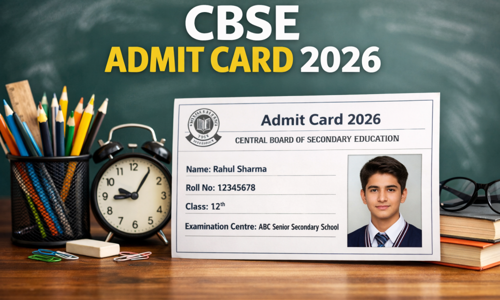 CBSE Admit Card 2026 – 10th, 12th PDF Download Link Active at cbse.gov.in, Soon