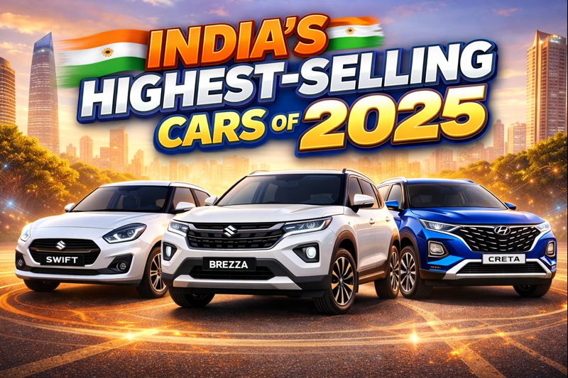 India’s Highest-Selling Cars of 2025: Full List & Highlights