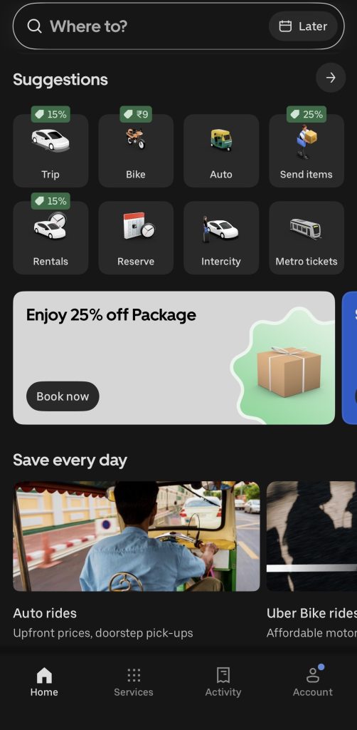 Uber Home Screen Icons Explained
