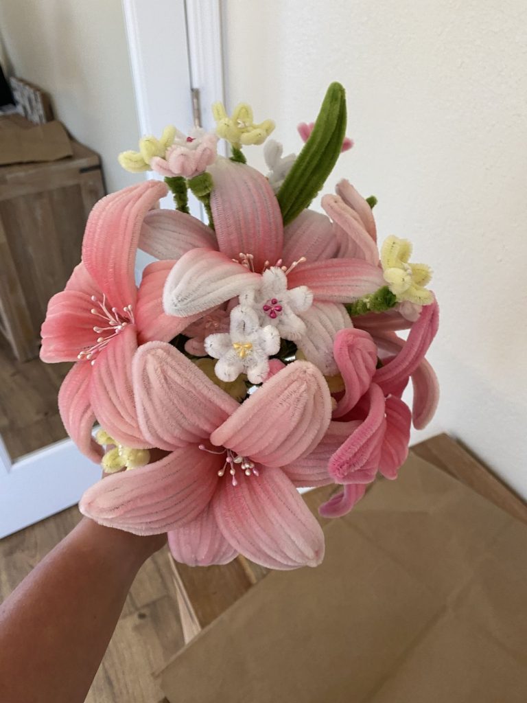 pipe cleaner flowers bouquet