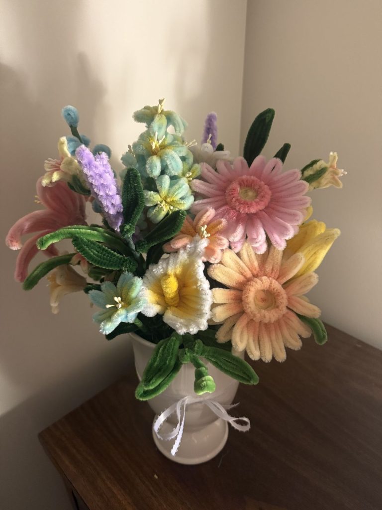 pipe cleaner flowers tutorial