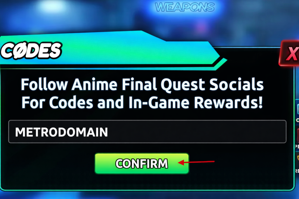 Anime Final Quest Codes: How to Redeem Step-by-Step